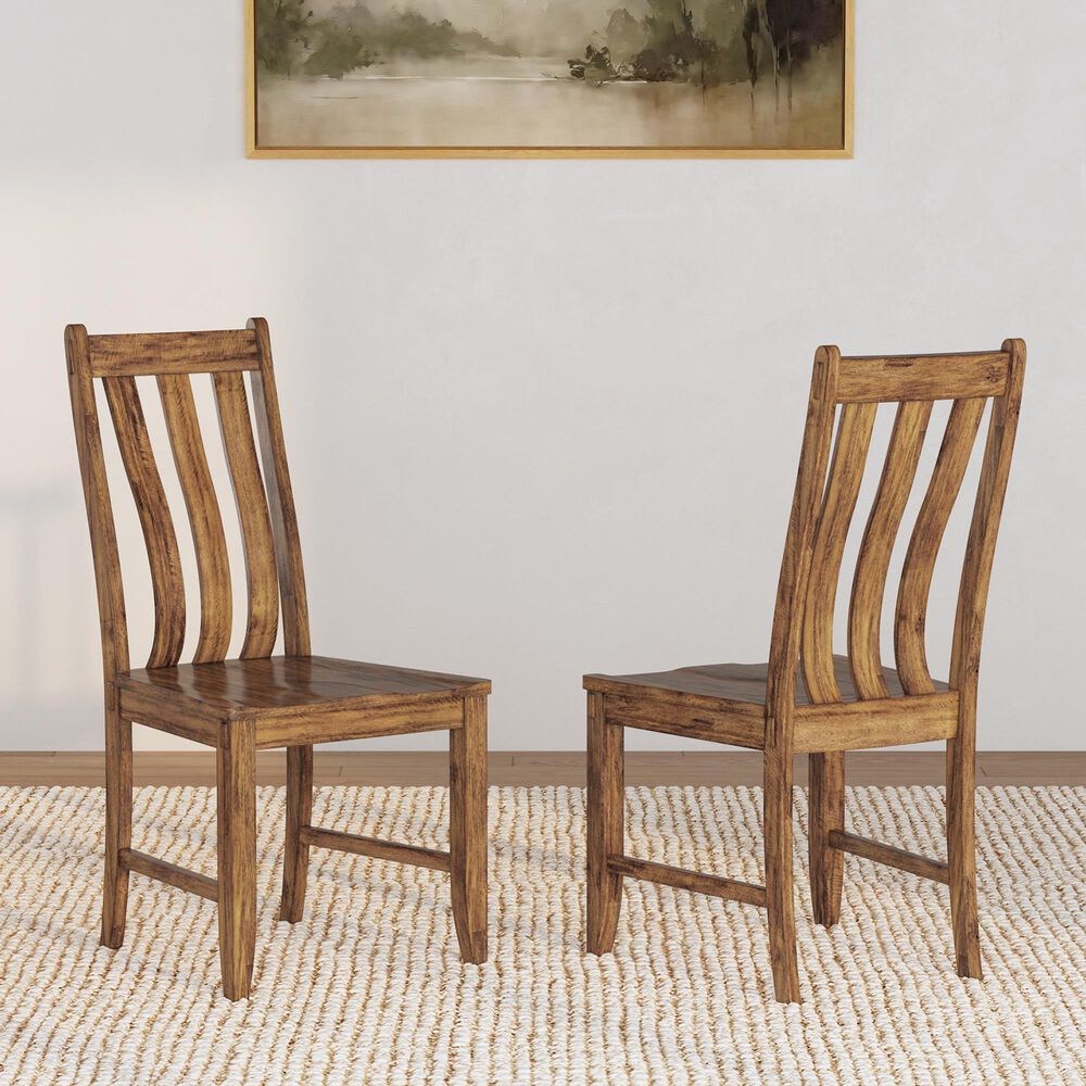 A-America Silverdale Slatback Side Chair in Russet, , large