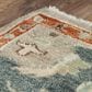 RIZZY Belmont 10" x 14" Light Blue, Beige and Rust Area Rug, , large