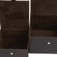 Maple and Jade 9.9" 2-Piece Handmade Storage Decorative Box Set in Dark Brown, , large