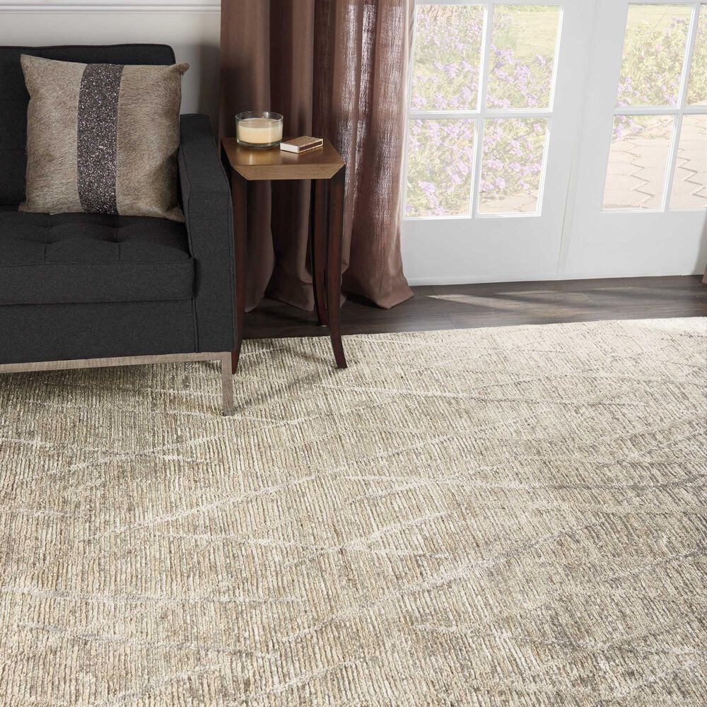 Nourison Ocean OCP02 8&#39;6&quot; x 11&#39;6&quot; Ash Area Rug, , large