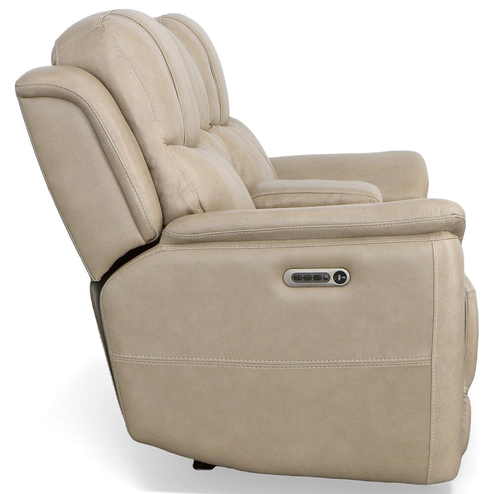 Flexsteel Crew Power Sofa and Loveseat Set in Pebble, , large