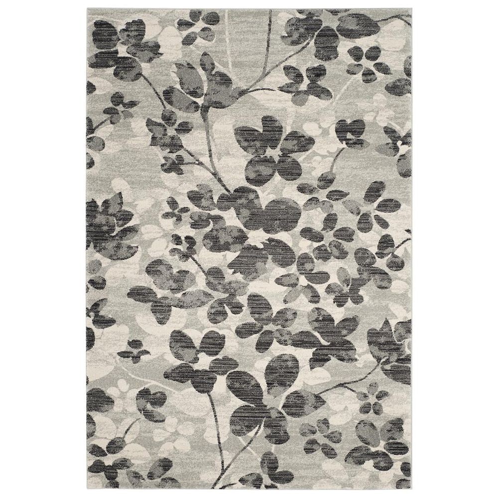 Safavieh Evoke EVK236R-5 5&#39;1&quot; x 7&#39;6&quot; Grey/Black Area Rug, , large