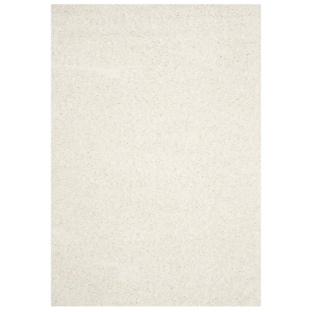 Safavieh Athens Shag SGA119B-10 10" x 14" White Area Rug, , large