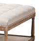 Baxton Studio Carlotta Square Ottoman in Beige, , large