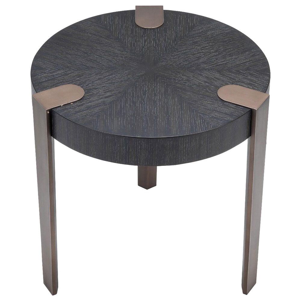 Eichholtz Oxnard Side Table in Medium Bronze and Charcoal Grey, , large
