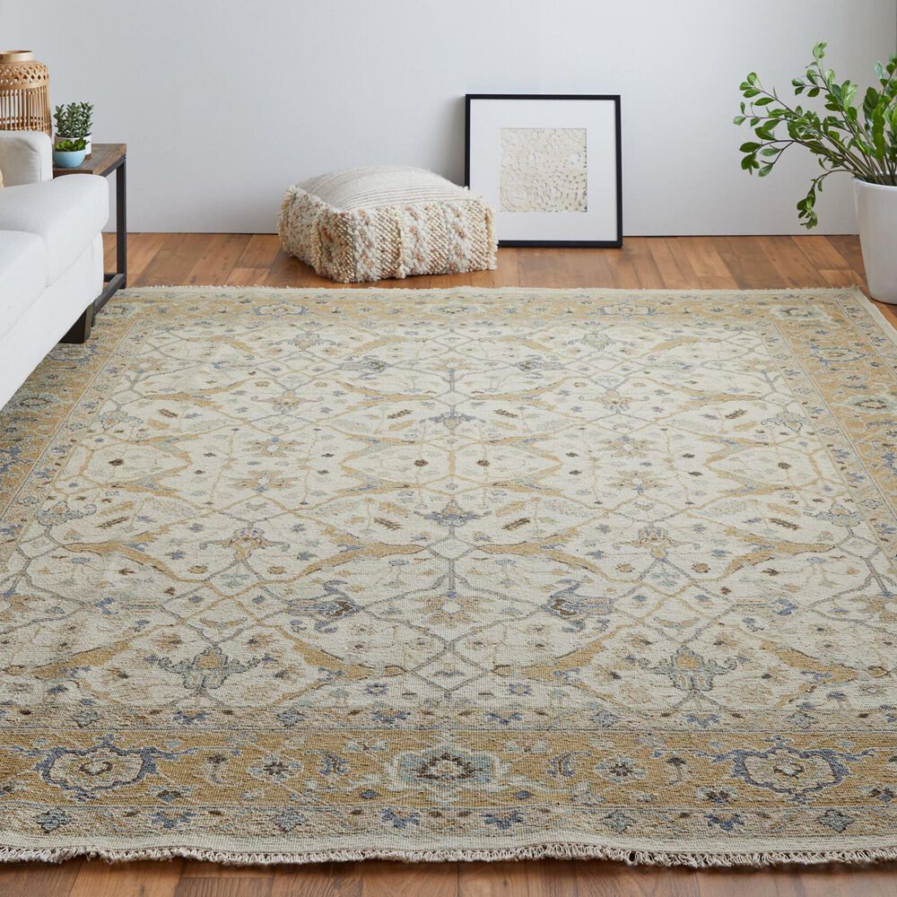 Feizy Corbitt 8&#39;6&quot; x 11&#39;6&quot; Ivory and Gold Area Rug, , large