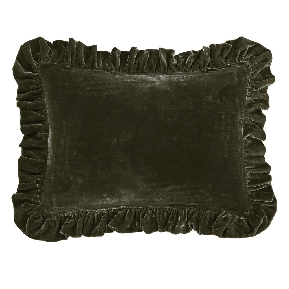 HiEnd Accents Stella 16" x 21" Throw Pillow in Fern Green, , large