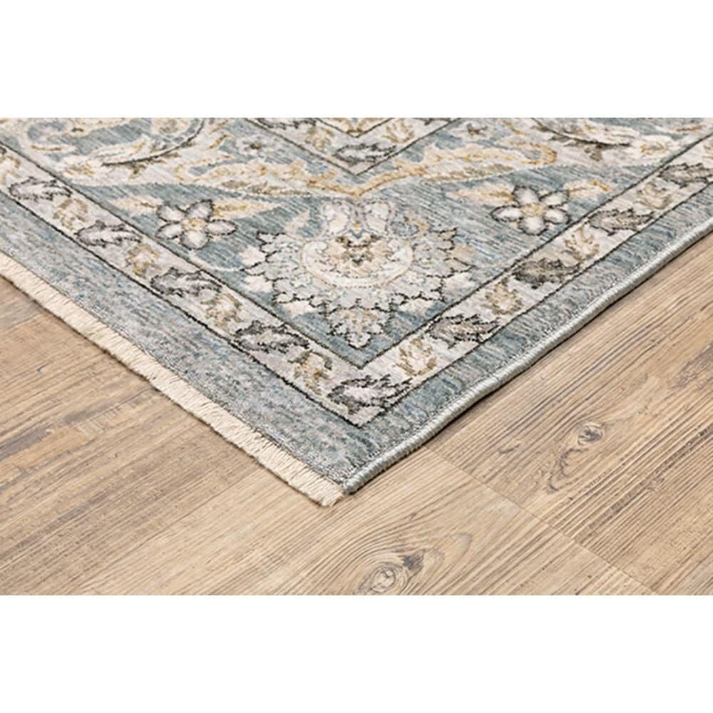 Oriental Weavers Maharaja Nepal 70E 6&#39;7&quot; x 9&#39;6&quot; Blue and Ivory Area Rug, , large