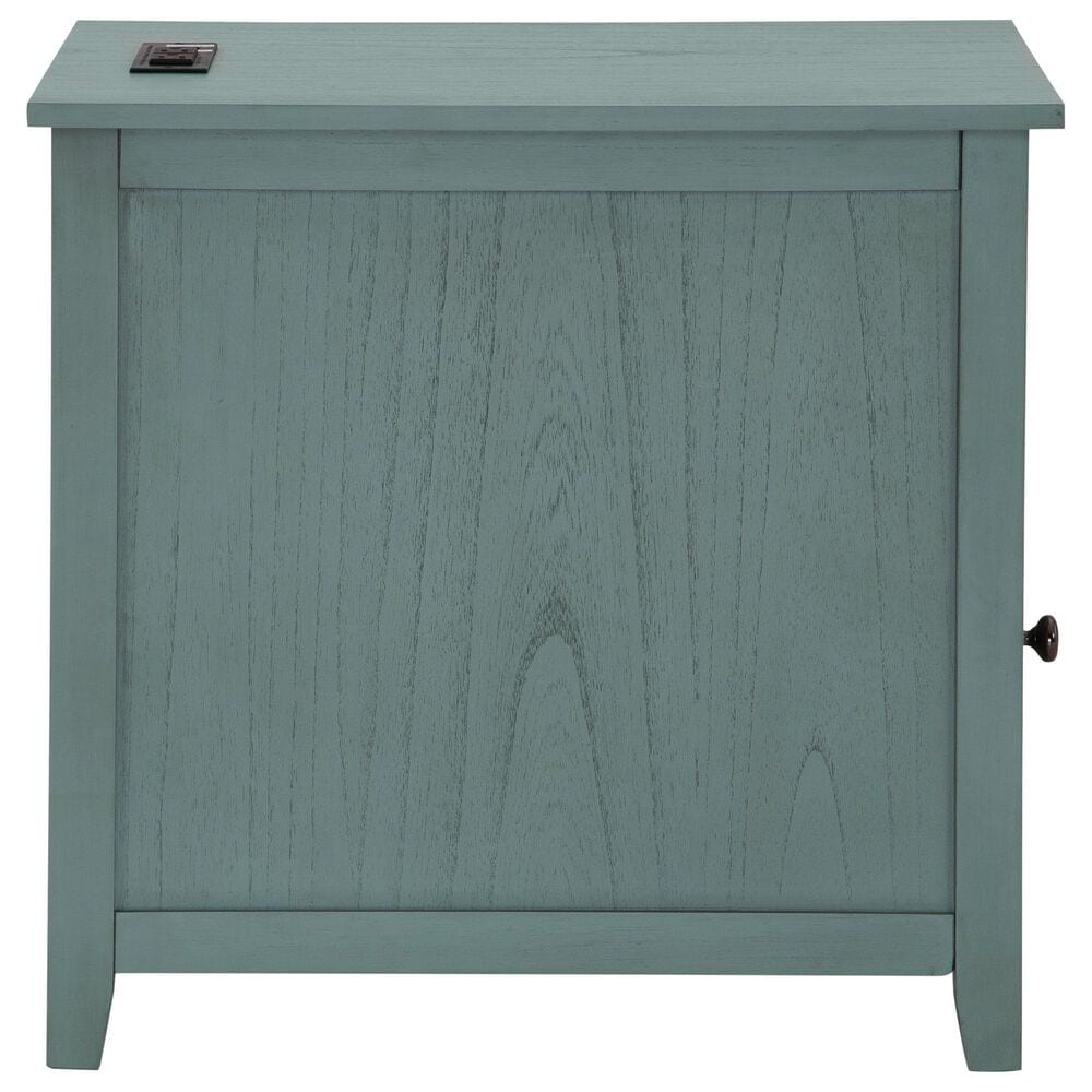 Signature Design by Ashley Treytown Chairside End Table in Teal | Shop NFM