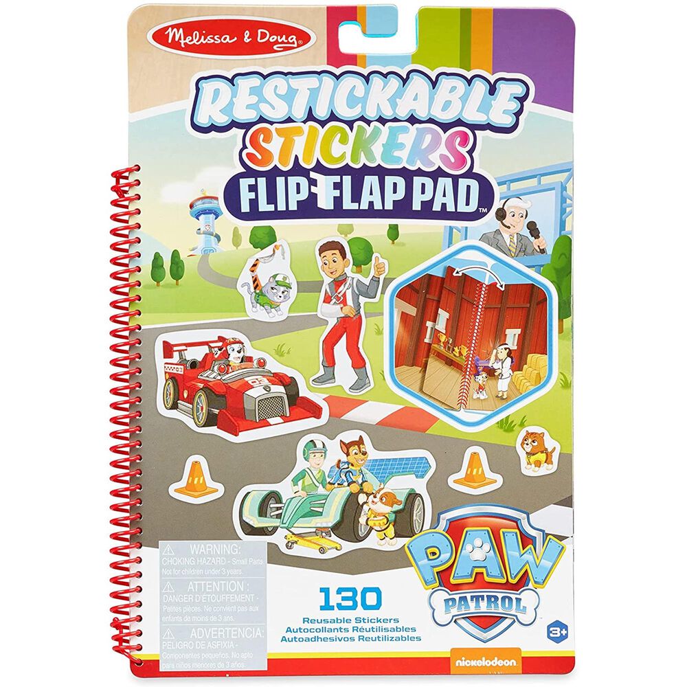 Melissa & Doug Paw Patrol Reusable Stickers and Flip Book, , large