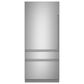 Cafe 20.1 Cu. Ft. Integrated Bottom Freezer Refrigerator with Left Hinge in Stainless Steel, , large