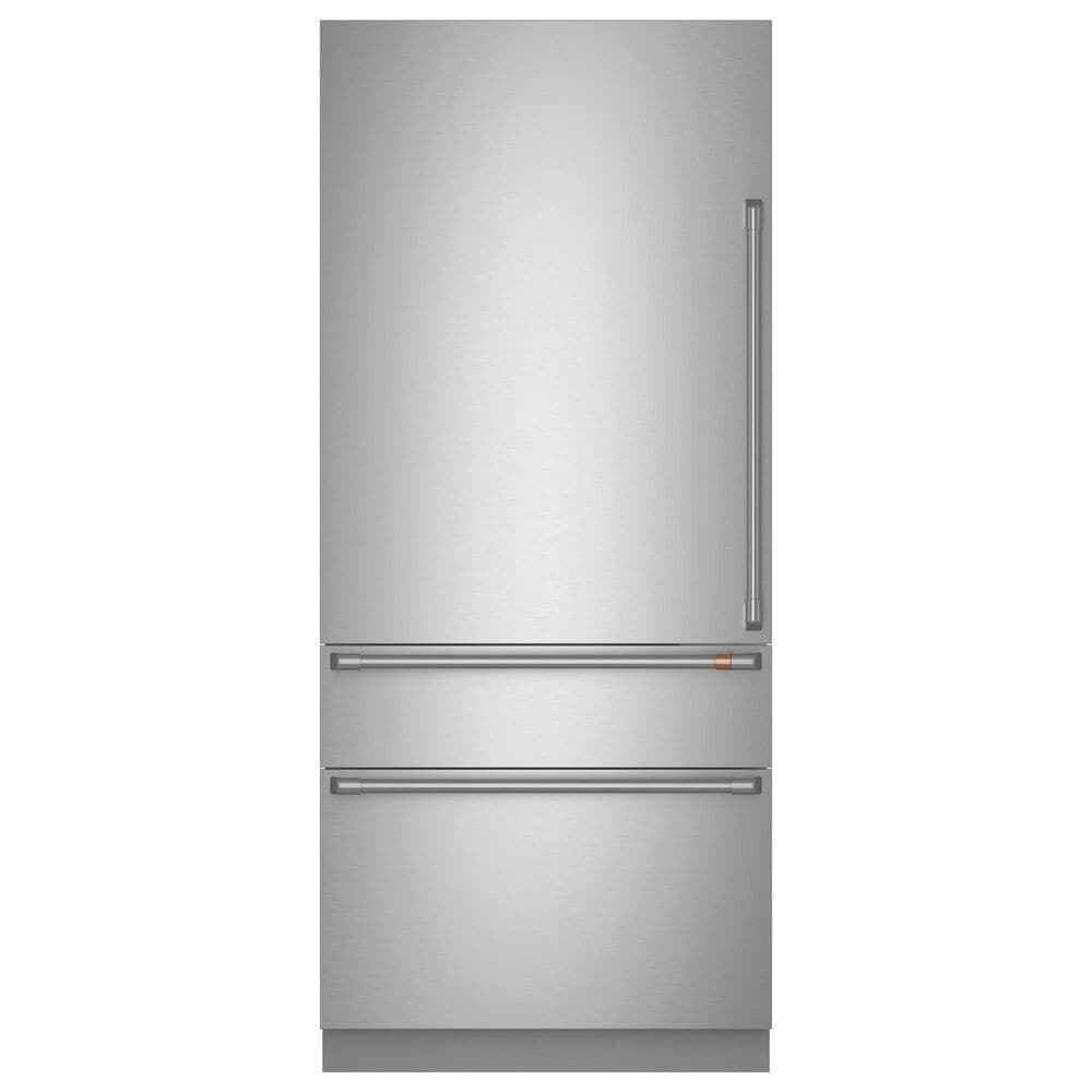 Cafe 20.1 Cu. Ft. Integrated Bottom Freezer Refrigerator with Left Hinge in Stainless Steel, , large