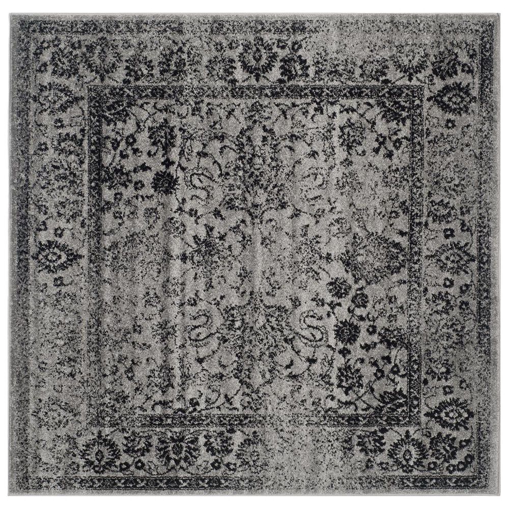 Safavieh Adirondack ADR109B-4SQ 4" x 4" Grey/Black Square Rug, , large