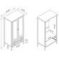 Dayton Crown Full Wardrobe in White, , large
