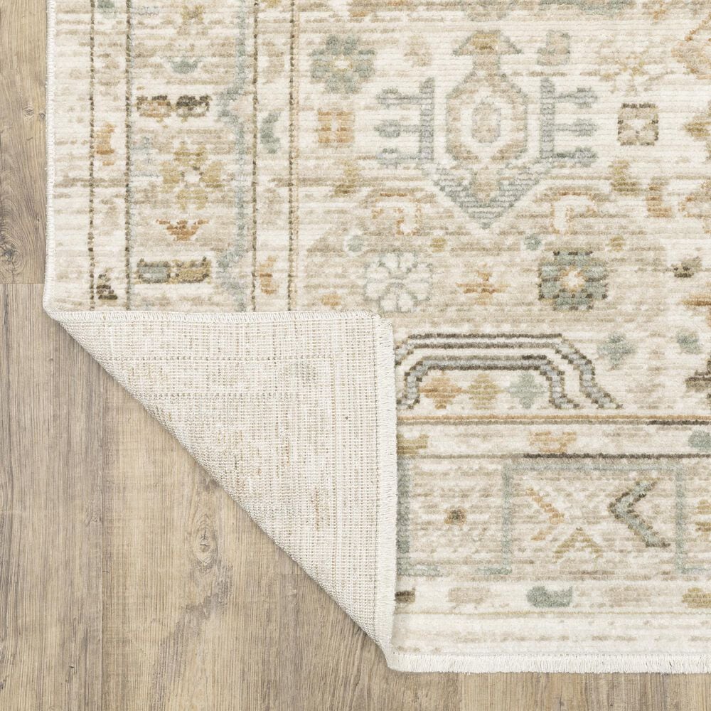 Oriental Weavers Lola LLA08 Blue and Beige 5'3" x 7'6" Area Rug, , large