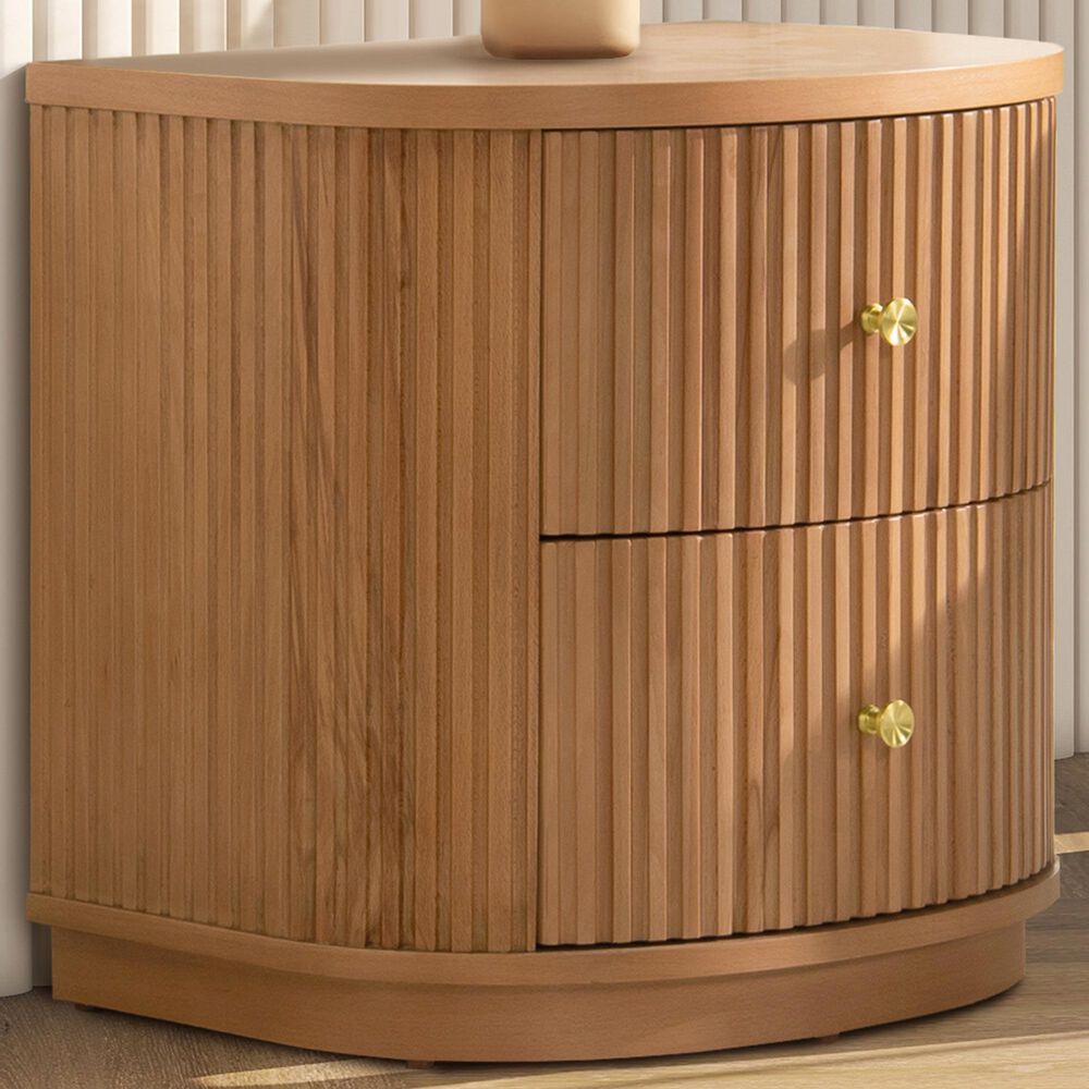 Jennifer Taylor Home Valentine Side Table in Natural Brown, , large