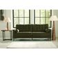 37B Reveon Lakes Stationary Sofa in Olive Velvet, , large