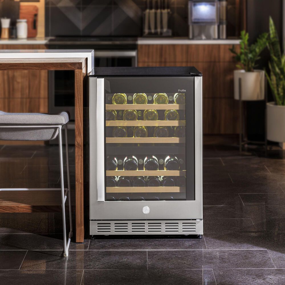GE Profile 4.8 Cu. Ft. Wine Center Cooler in Stainless Steel, , large