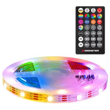 Monster Illuminessence 25 Ft. Smart RGB LED Light Strip with Remote Control in Multicolor, , large