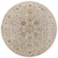 Surya Reina Light Gray, Cream, Denim, Mustard, Rust, Olive and Light Brown 5"3" Round Area Rug, , large