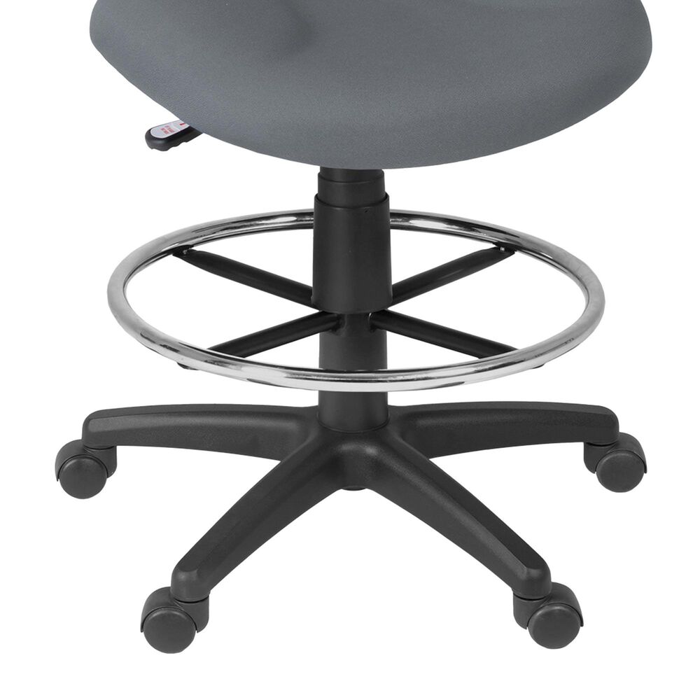Regency Global Sourcing Comfort Series Swivel Computer Task Chair with Drafting Kit in Grey, , large