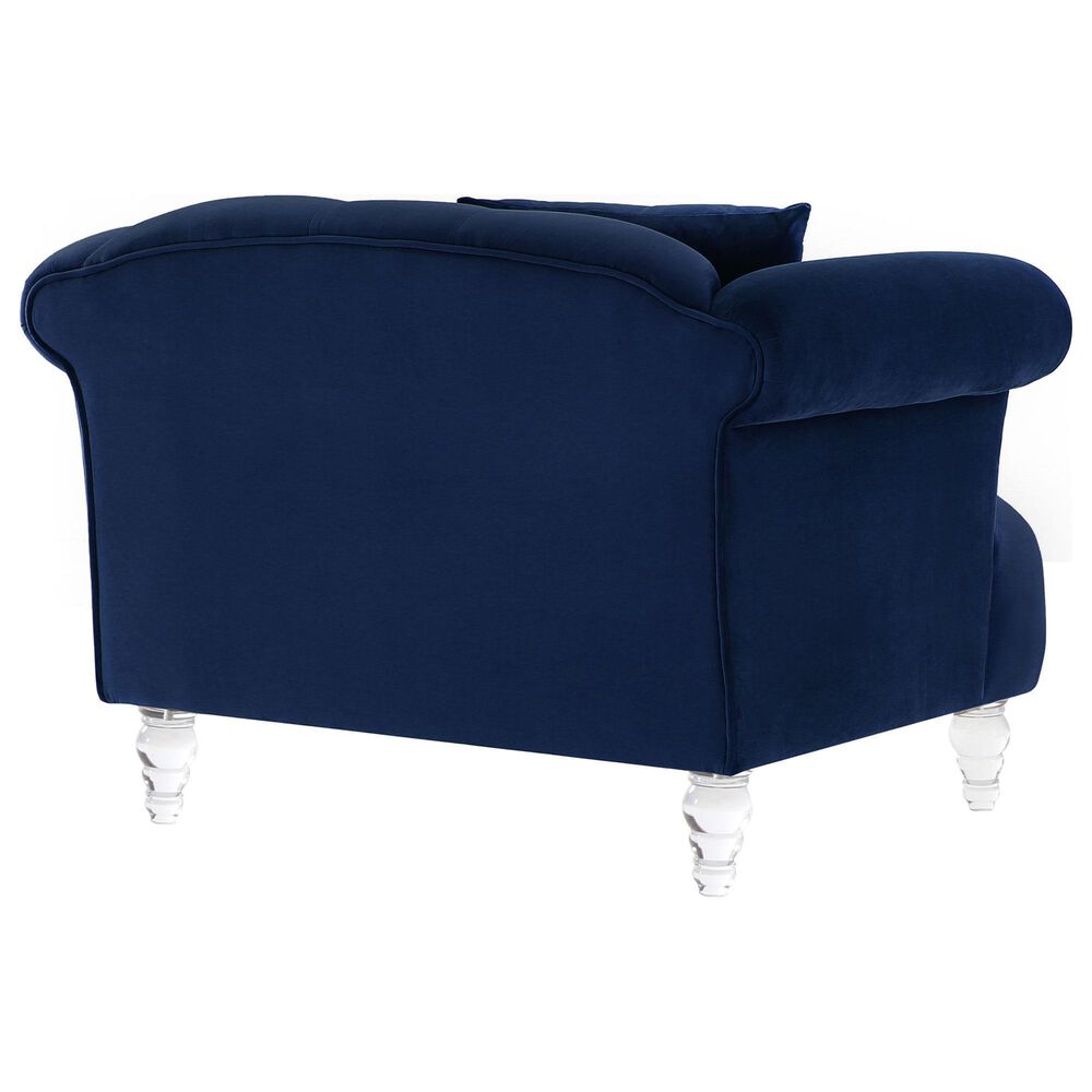 Blue River Elegance Accent Chair in Blue, , large