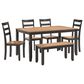 Ashley Gesthaven 5-Piece Rectangular Dining Set in Light Natural and Dark Brown, , large