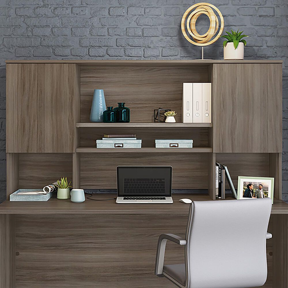 Sauder Affirm Desktop Hutch in Hudson Elm, , large