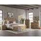 Ashley Brozmont 5 Piece King Panel Bedroom Set in Natural Brown, , large