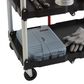 Timberlake Pack-N-Roll Folding Collapsible Service Cart in Black, , large