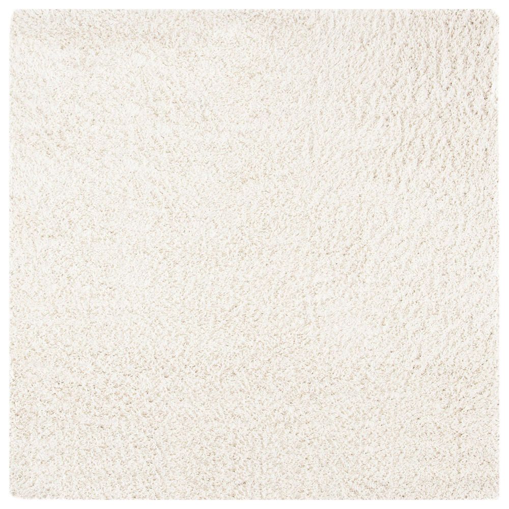 Safavieh August Shag AUG200C 6"7" Square Ivory Area Rug, , large