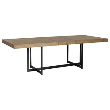 Ashley Tomtyn Dining Table in Light Brown and Gunmetal Gray - Table Only, , large