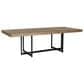 Ashley Tomtyn Dining Table in Light Brown and Gunmetal Gray - Table Only, , large