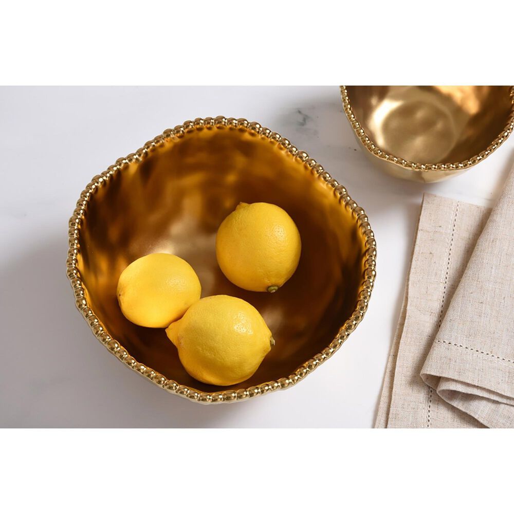 Pampa Bay 8.5&quot; Medium Deep Bowl in Gold, , large