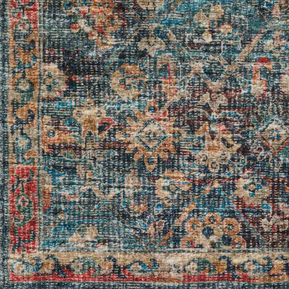 Dalyn Rug Company Jericho Transitional 2&#39;6&quot; x 12&#39; Navy Indoor/Outdoor Runner, , large
