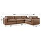 Ashley Emilia 4-Piece Stationary Reversible Sectional in Caramel, , large
