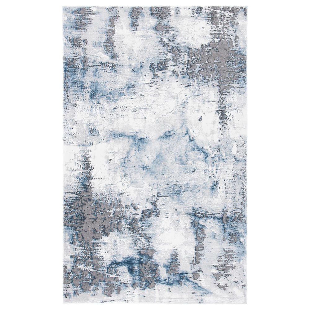Safavieh Craft CFT850M 4" x 6" Blue and Grey Area Rug, , large