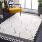 Safavieh Marrakesh MRK536A 4" x 6" Ivory and Anthracite Area Rug, , large