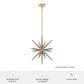Hunter Jupiter Star 18" 12-Light Pendant in Alturas Gold, , large