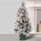 The Gerson Company 4" Pre-Lit Artificial Christmas Tree in Green, , large