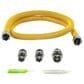 Petra 4" Universal Gas Line Connector Kit in Yellow, , large