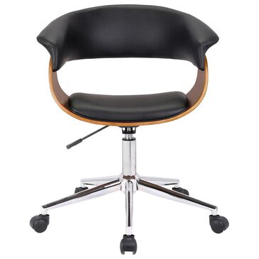 Blue River Bellevue Office Chair in Black, Walnut, and Chrome, , large