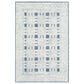 Surya Louvre LOU-2300 4" x 6" Navy, Cream and Ice Blue Area Rug, , large