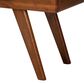 Baxton Studio Alona Dining Bench with Light Grey Cushion in Walnut Brown, , large