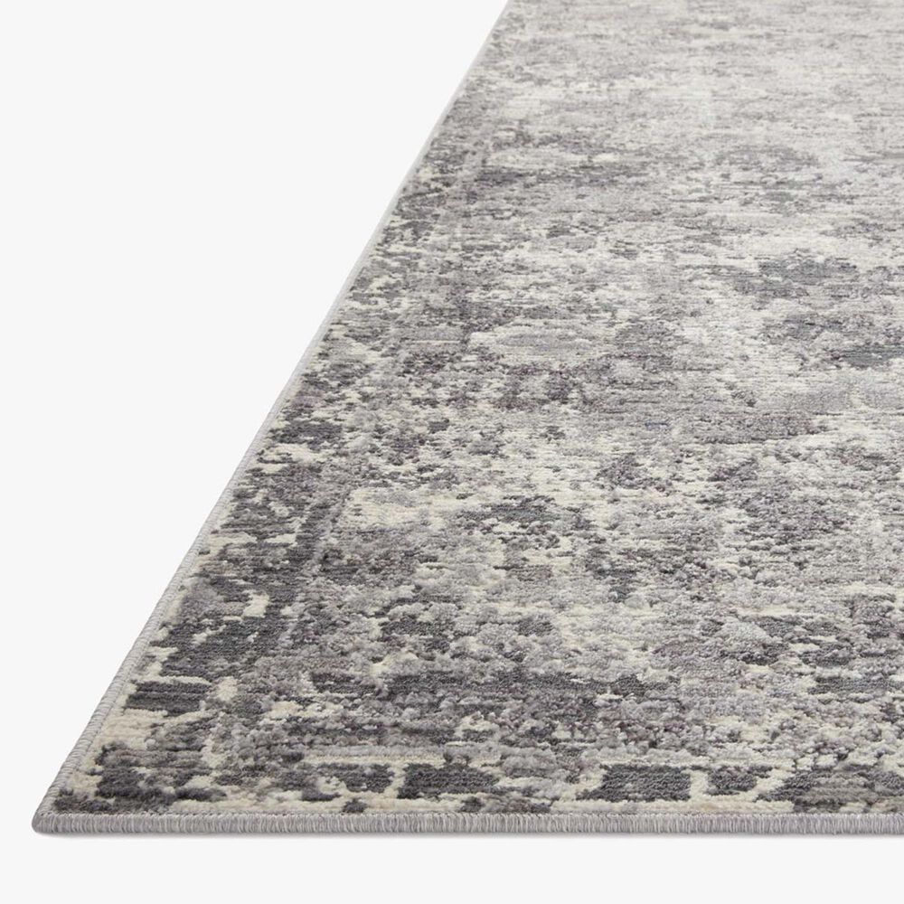 Loloi Indra 2&#39;6&quot; x 8&#39; Charcoal and Silver Runner, , large