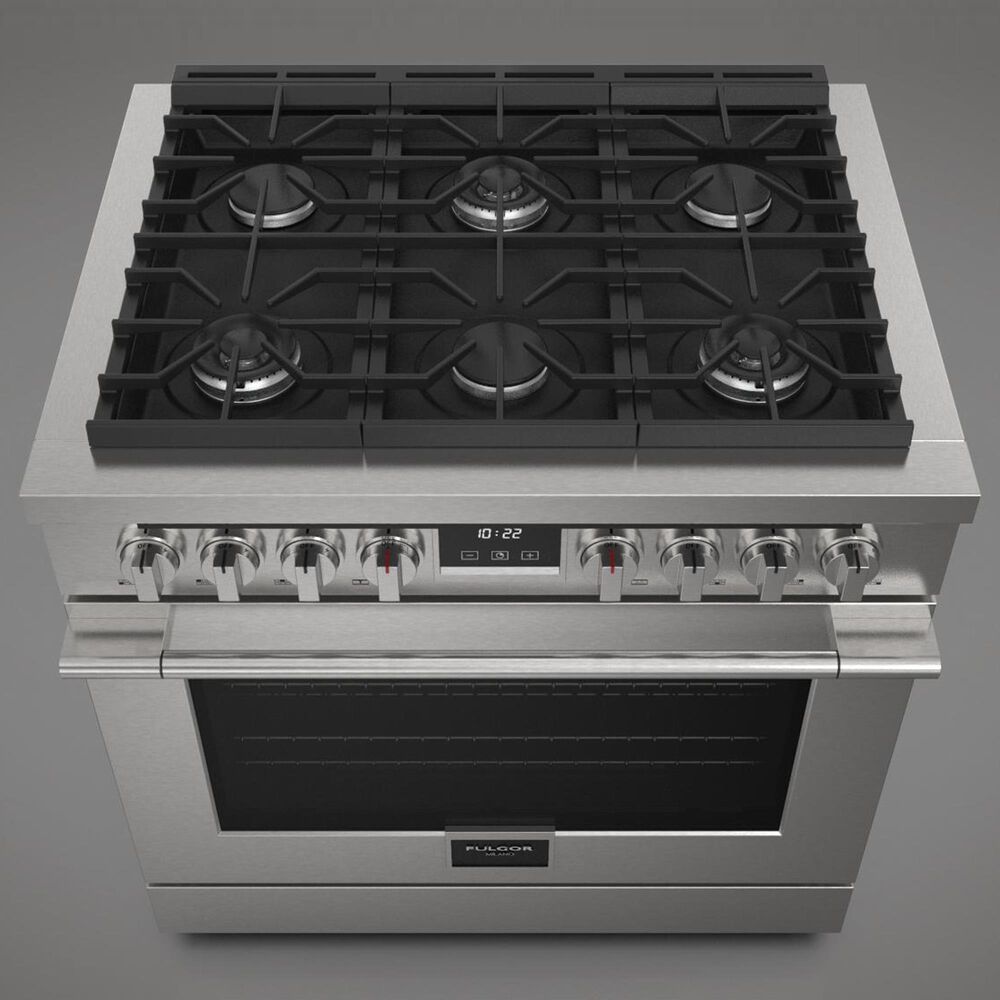 Fulgor Milano Accento 5.7 Cu. Ft. 36&quot; Professional All Gas Range in Stainless Steel, , large