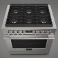Fulgor Milano Accento 5.7 Cu. Ft. 36" Professional All Gas Range in Stainless Steel, , large