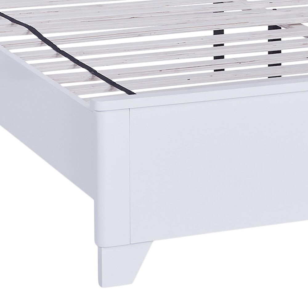 Ashley Jarlee King Upholstered Platform Bed in White with Lighting, , large