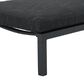 Noble House Navan Patio Chaise Lounge in Dark Gray, , large