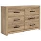 Ashley Brozmont King Platform Panel Bed with Dresser, Chest, and Two Nightstands, , large